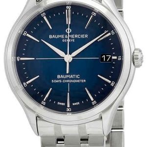 Baume & Mercier Herrklocka M0A10468 Clifton Blå/Stål ⌀40 mm