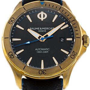 Baume & Mercier Herrklocka M0A10500 Clifton Svart/Läder Ø42 mm