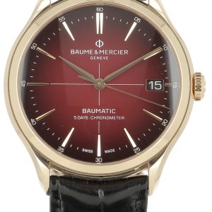 Baume & Mercier Herrklocka M0A10591 Clifton Röd/Läder Ø39 mm