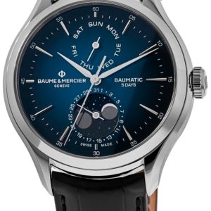 Baume & Mercier Herrklocka M0A10593 Clifton Blå/Läder Ø42 mm