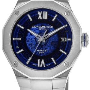 Baume & Mercier Herrklocka M0A10616 Riviera Blå/Stål ⌀42 mm