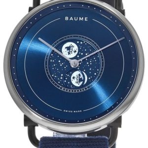 Baume & Mercier Herrklocka M0A10637 Blå/Läder ⌀41 mm