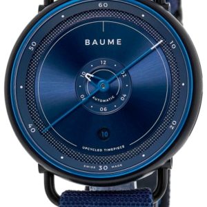 Baume & Mercier Herrklocka M0A10680 Blå/Läder Ø42 mm