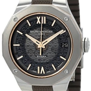 Baume & Mercier Herrklocka M0A10720 Riviera Grå/Gummi Ø39 mm