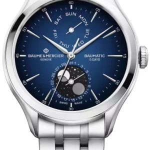 Baume & Mercier Herrklocka M0A10725 Clifton Blå/Stål ⌀42 mm