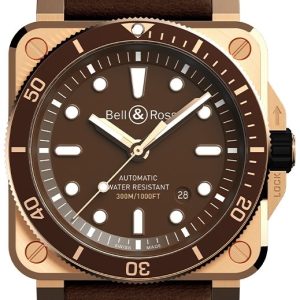 Bell & Ross Herrklocka BR0392-D-BR-BR/SCA BR 03-92 Diver