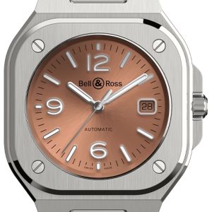 Bell & Ross Herrklocka BR05A-BR-ST/SRB BR 05 Coppere Brun/Gummi