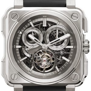 Bell & Ross Herrklocka BRX1-CHTB-TI BR-X1 Tourbillon Läder ⌀45