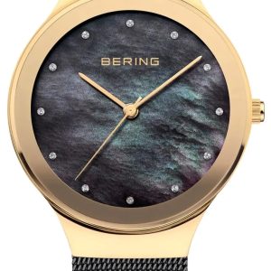 Bering Damklocka 12934-132 Classic Svart/Guldtonat stål ⌀34 mm
