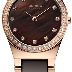 Bering Damklocka 32426-765 Ceramic Brun/Roséguldstonat stål ⌀26 mm