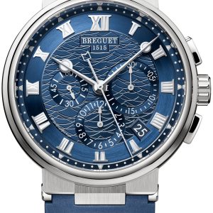 Breguet Herrklocka 5527BB-Y2-5WV Marine Blå/Gummi Ø42.3 mm