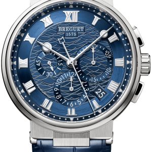 Breguet Herrklocka 5527BB-Y2-9WV Marine Blå/Läder Ø42.3 mm