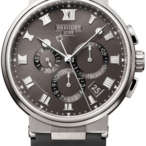 Breguet Herrklocka 5527TI-G2-5WV Marine Grå/Gummi Ø42.3 mm