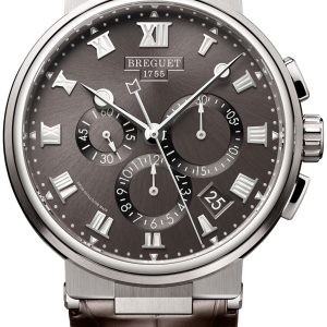 Breguet Herrklocka 5527TI-G2-9WV Marine Grå/Läder Ø42.3 mm