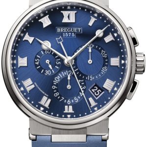 Breguet Herrklocka 5527TI-Y1-5WV Marine Blå/Gummi Ø42.3 mm