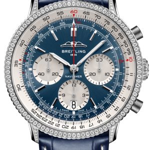 Breitling AB0139631C1P1 Navitimer Blå/Läder ⌀41 mm