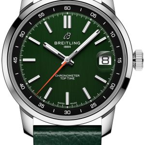 Breitling AB3113171L1X1 Top Time B31 Grön/Läder Ø38 mm