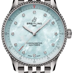 Breitling Damklocka A77320171C1A1 Navitimer 32 Blå/Stål ⌀32 mm