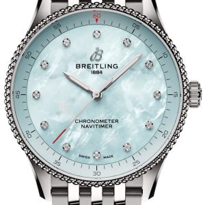 Breitling Damklocka A77320E61A2A1 Navitimer 32 Vit/Stål Ø32 mm