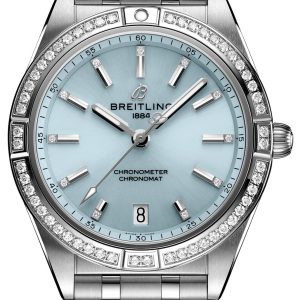 Breitling Damklocka G10380591C1G1 Chronomat Blå/Stål Ø36 mm