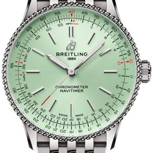 Breitling Herrklocka A17327361L1A1 Navitimer Automatic 36 Grön/Stål
