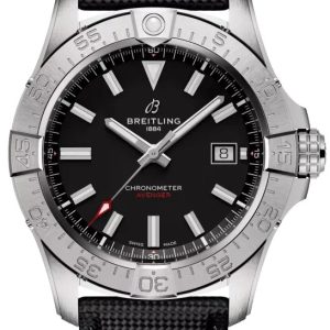 Breitling Herrklocka A17328101B1X1 Avenger Automatic 42 Svart/Läder