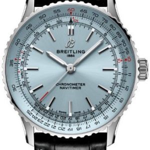 Breitling Herrklocka A17329171C1P1 Navitimer Blå/Läder Ø41 mm