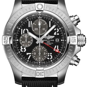 Breitling Herrklocka A24315101B1X1 Avenger Svart/Läder Ø45 mm