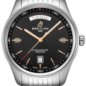 Breitling Herrklocka A45340241B1A1 Premier Automatic Svart/Stål ⌀40