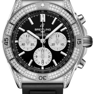 Breitling Herrklocka AB0134721B1S1 Chronomat B01 42 Svart/Läder Ø42