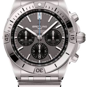 Breitling Herrklocka EB0134101M1E1 Chronomat B01 42 Grå/Stål Ø44 mm