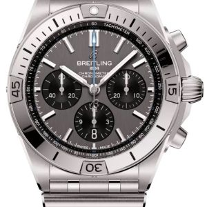 Breitling Herrklocka EB0134101M1E1 Chronomat B01 42 Grå/Stål Ø44 mm