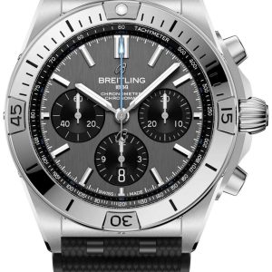Breitling Herrklocka EB0134101M1S1 Chronomat B01 42 Grå/Gummi Ø42 mm