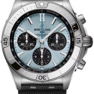 Breitling Herrklocka PB0134101C1S2 Chronomat B01 42 Turkos/Gummi Ø42