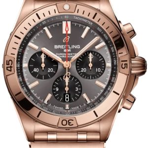 Breitling Herrklocka RB0134101B1R1 Chronomat B01 42 Grå/18 karat