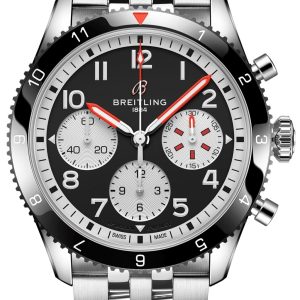 Breitling Herrklocka Y233801A1B1A1 Classic AVI Mosquito Svart/Stål