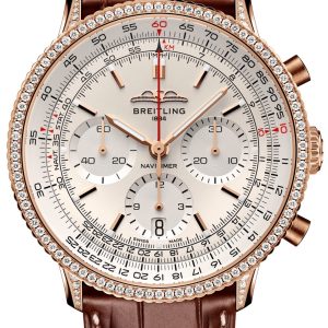 Breitling RB0139631G1P1 Navitimer Vit/Läder ⌀41 mm