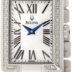 Bulova Damklocka 96R160 Fairlawn Vit/Stål