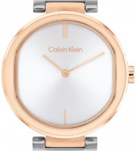 Calvin Klein Damklocka 1685213 Timeless Silverfärgad/Roséguldstonat