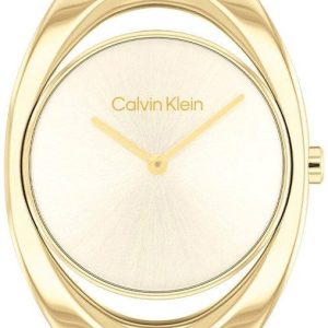 Calvin Klein Damklocka 25200422 Elation Guld/Gulguldtonat stål Ø32