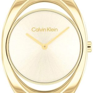 Calvin Klein Damklocka 25200422 Elation Guld/Gulguldtonat stål Ø32