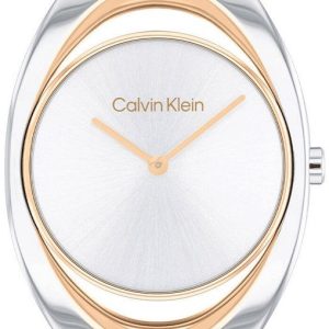 Calvin Klein Damklocka 25200424 Elation Silverfärgad/Stål Ø32 mm