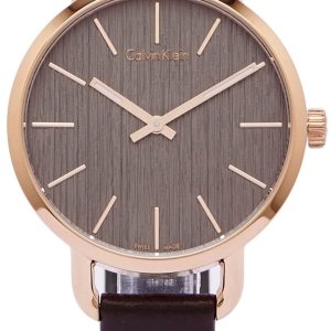 Calvin Klein Damklocka K7B236G3 Dress Grå/Läder Ø36 mm