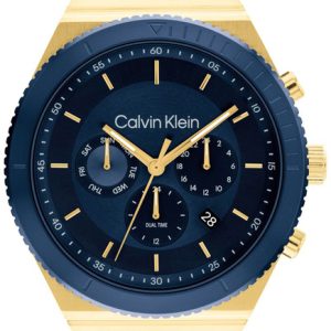 Calvin Klein Herrklocka 25200302 Fearless Blå/Gulguldtonat stål