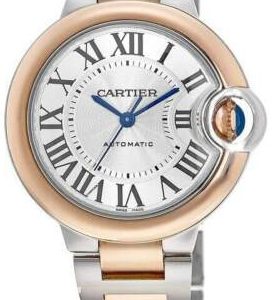 Cartier Damklocka W2BB0033 Ballon Bleu De Silverfärgad/18 karat