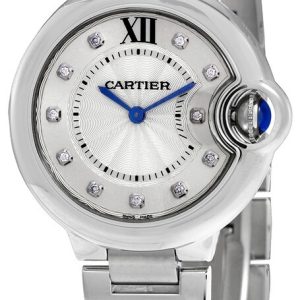 Cartier Damklocka W4BB0020 Ballon Bleu De Silverfärgad/Stål Ø33 mm