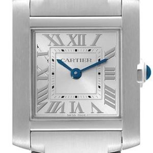 Cartier Damklocka WSTA0065 Tank Francaise Silverfärgad/Stål