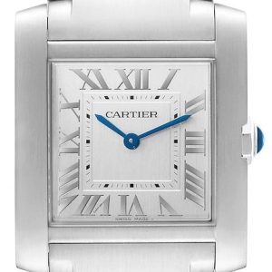 Cartier Damklocka WSTA0074 Tank Francaise Silverfärgad/Stål