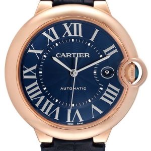 Cartier Herrklocka WGBB0036 Ballon Bleu De Blå/Läder Ø42 mm