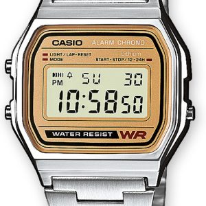 Casio Herrklocka A158WEA-9EF Collection LCD/Stål 36.8x33.2 mm